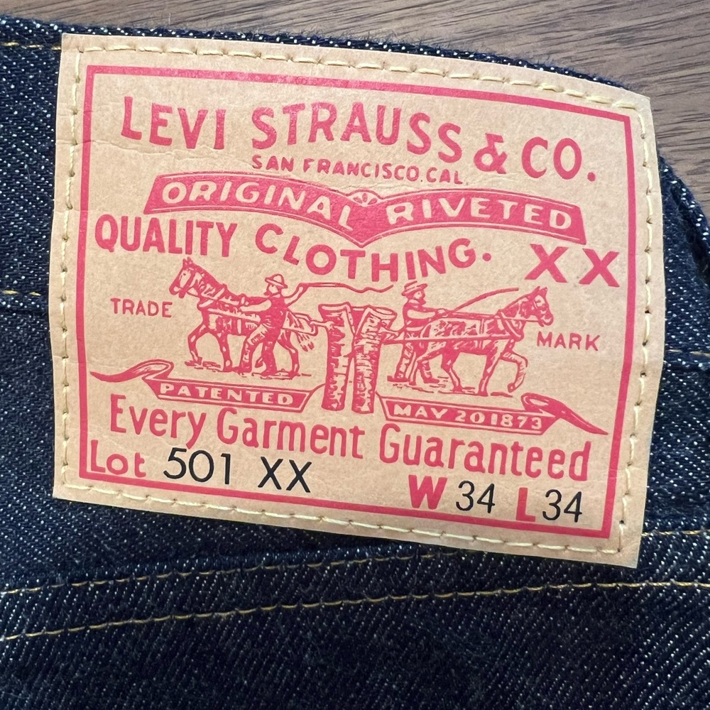 Levi's 1890 XX501 Selvedge Dark Blue Straight Jeans Special Edition